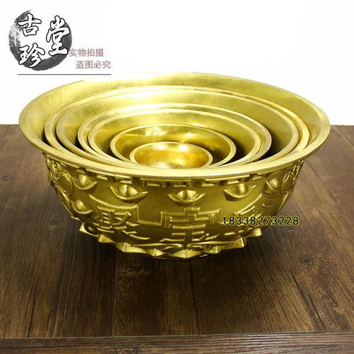 廠家直銷 純銅聚寶盆擺件 精工銅器家居招財聚財金屬裝飾工藝品