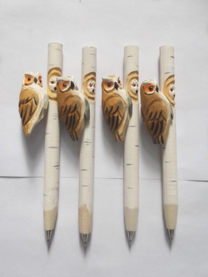 【十二生肖筆、木制禮品筆、工藝雕刻筆木雕動物筆廣告促銷禮品筆】價格,廠家,圖片,木質、竹質工藝品,趙福艷個人-