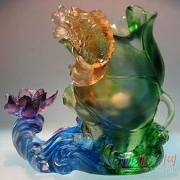 琉璃筆筒工藝品禮品
