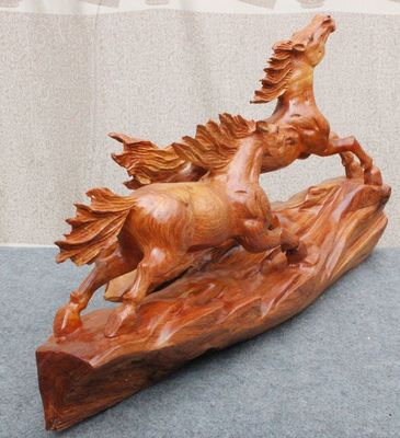 緬甸花梨木雕馬到成功 特價(jià)工藝品 創(chuàng)意木雕 根雕動物 擺件