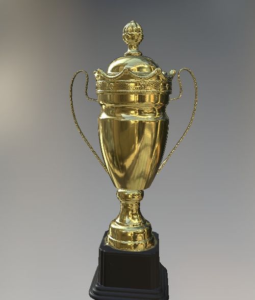 透明反光獎杯獎章工藝品怎么掃描建模