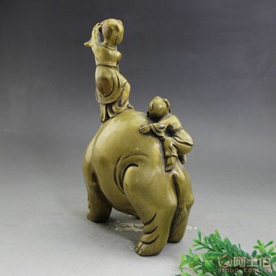 【無純銅銅器古玩工藝品廠家批發(fā)仿古做舊精美黃銅小孩大象擺件】鎮(zhèn)平縣雨嫻玉器店 - 產(chǎn)品庫